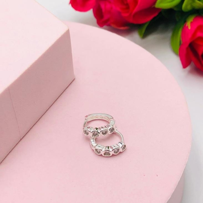 Brinco Argolinha Coração