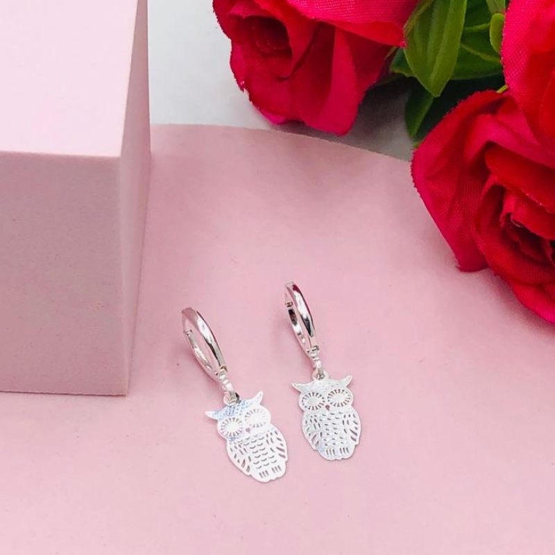 Brinco Argolinha Coruja