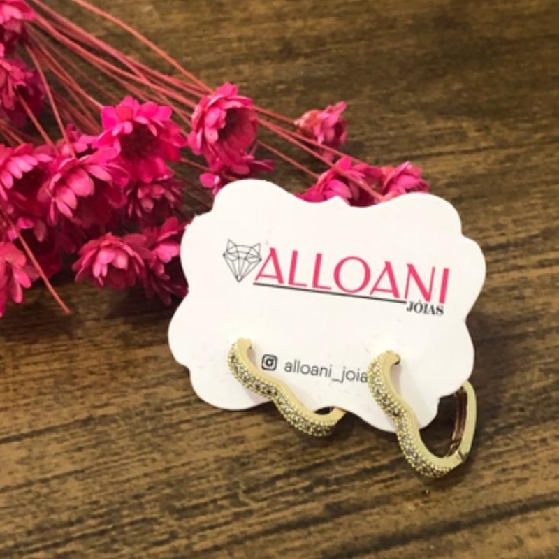 Brinco Argolinha Cravejado