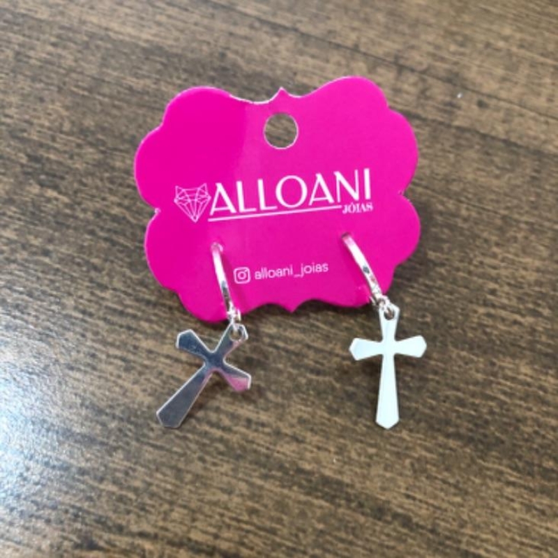 Brinco Argolinha Cruz