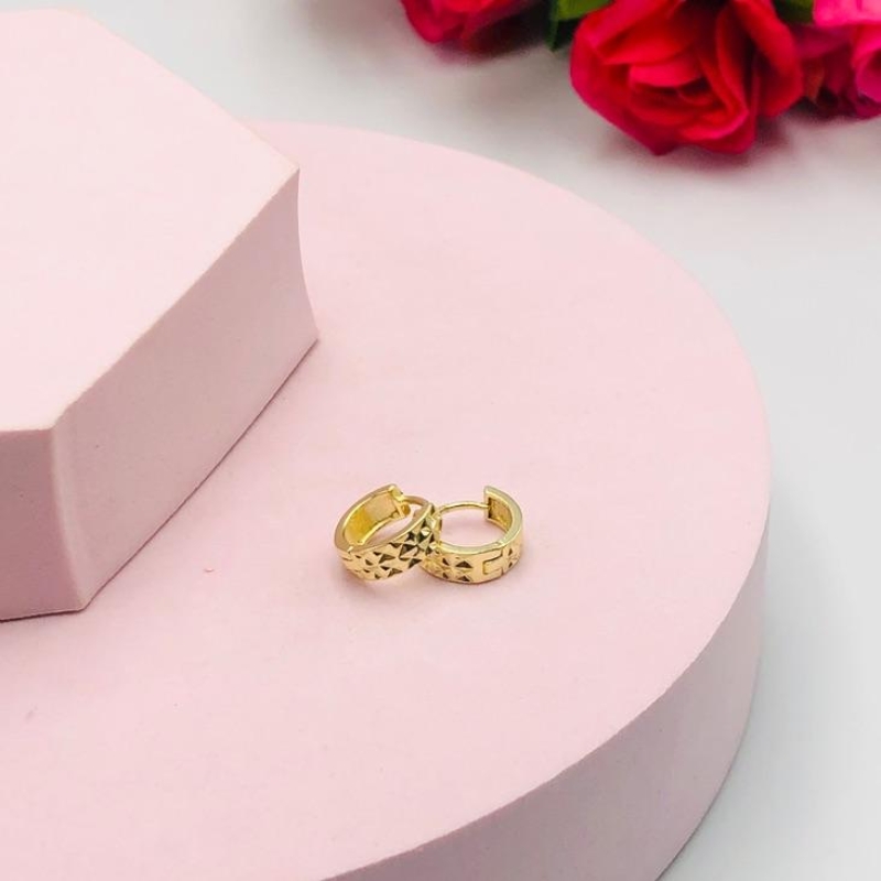 Brinco Argolinha Diamantada