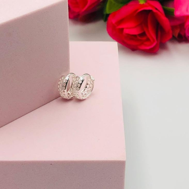 Brinco Argolinhas Efeito Redondo