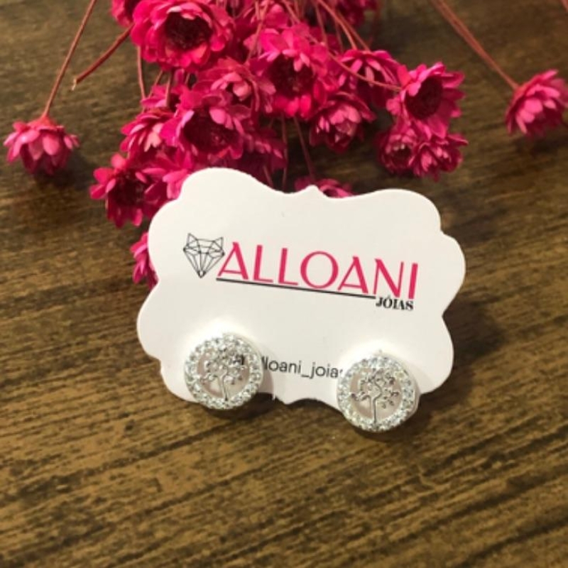 Brinco Árvore da Vida Cravejado