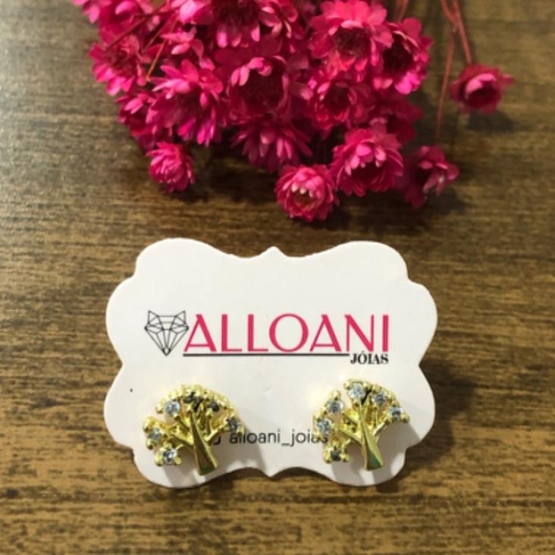 Brinco Árvore da Vida Cravejado