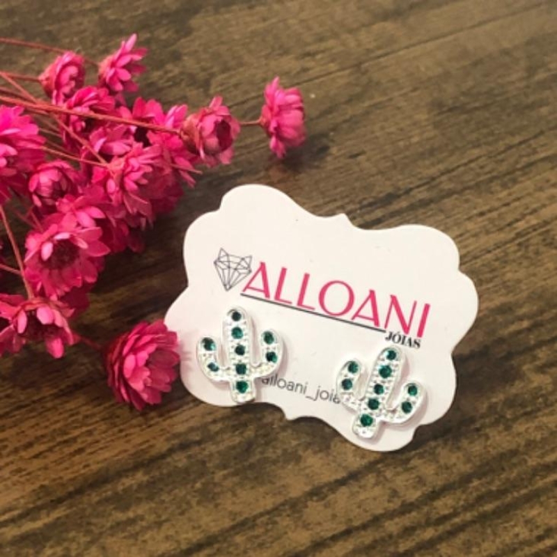 Brinco Cacto Cravejado