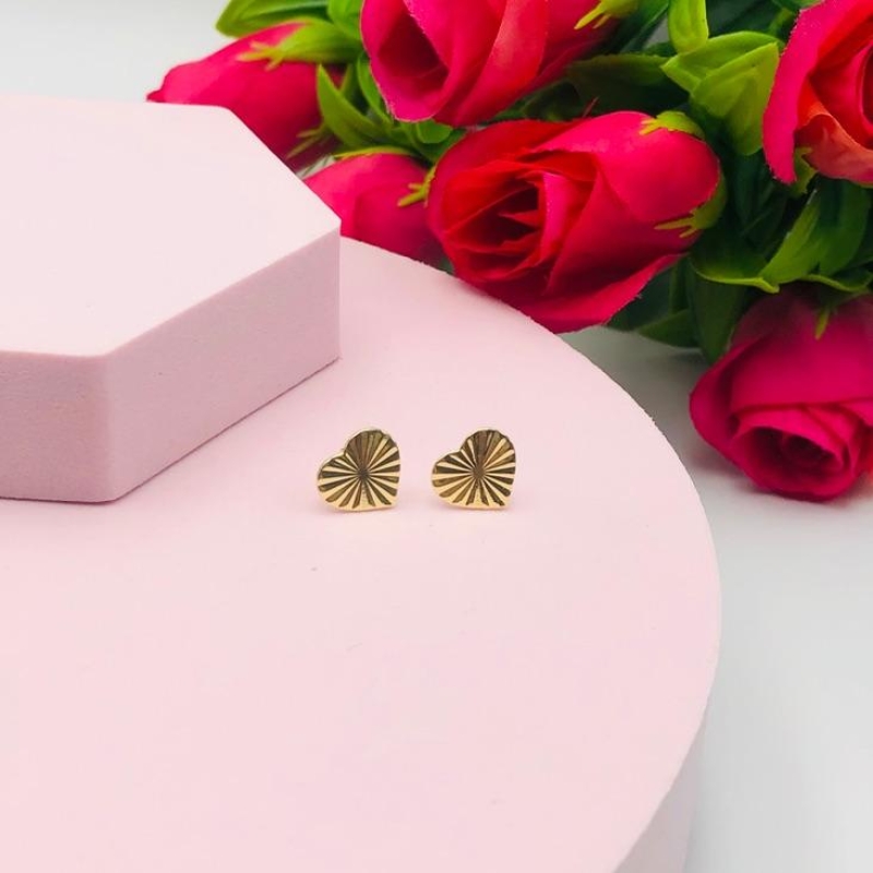 Brinco Coração Adiamantado