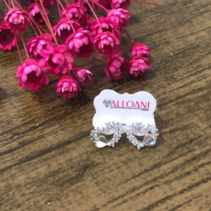 Brinco Coração Cravejado