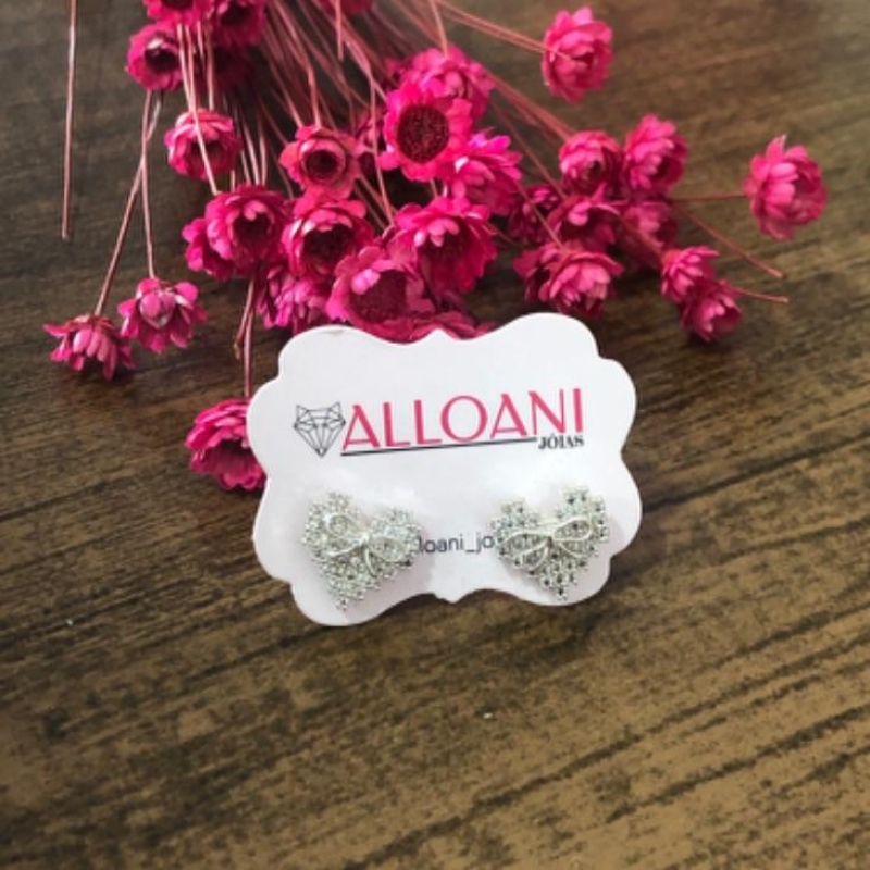 Brinco Coração Cravejado