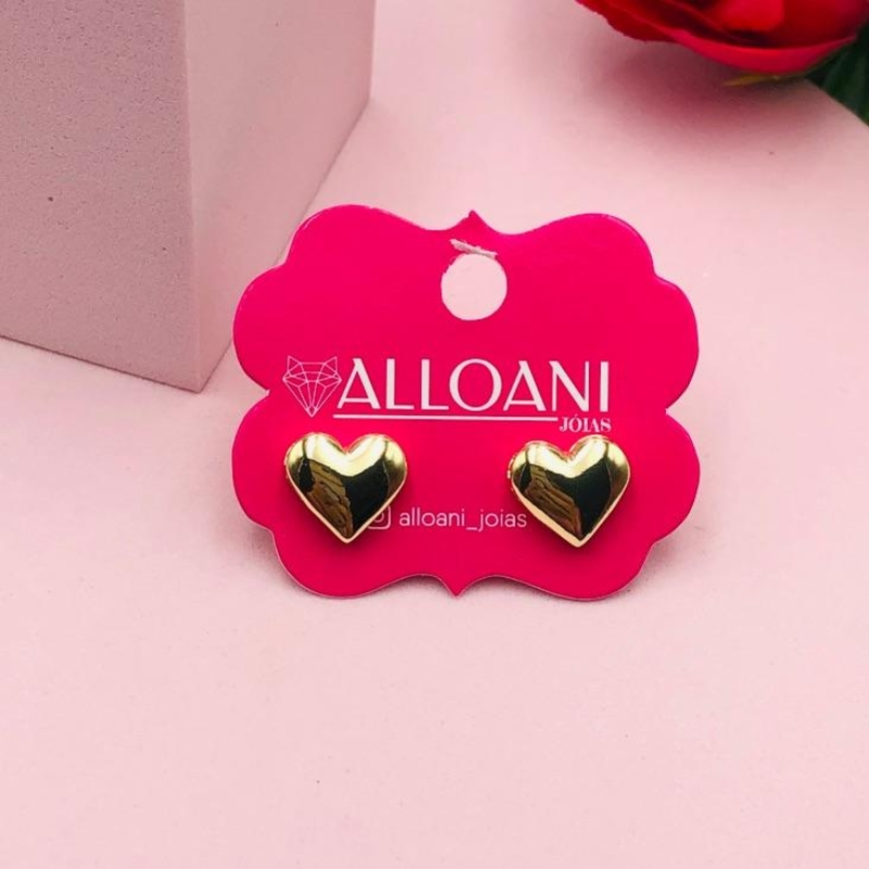 Brinco Coração Liso