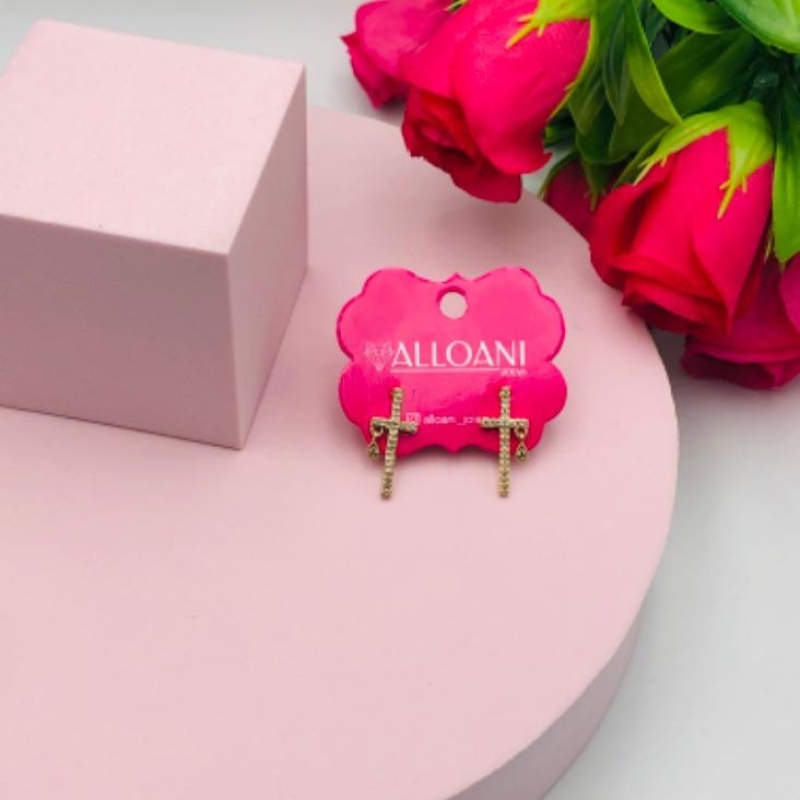 Brinco Cruz Cravejado