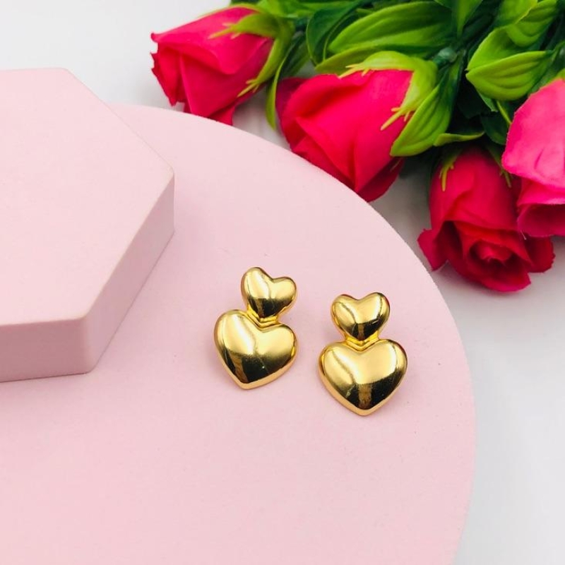 Brinco Dois Coração