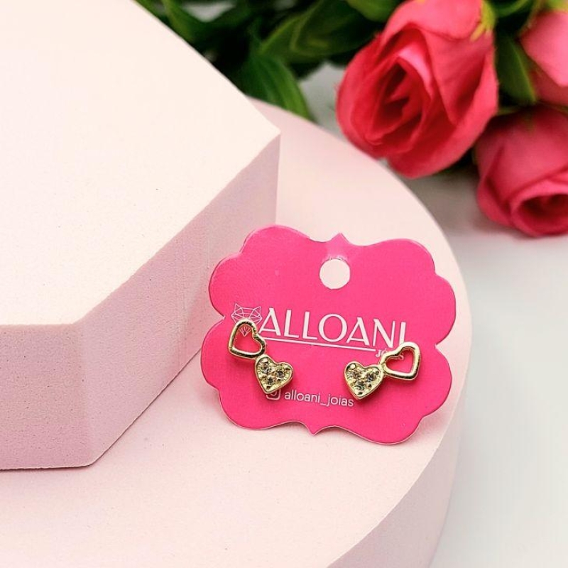 Brinco Dois Corações