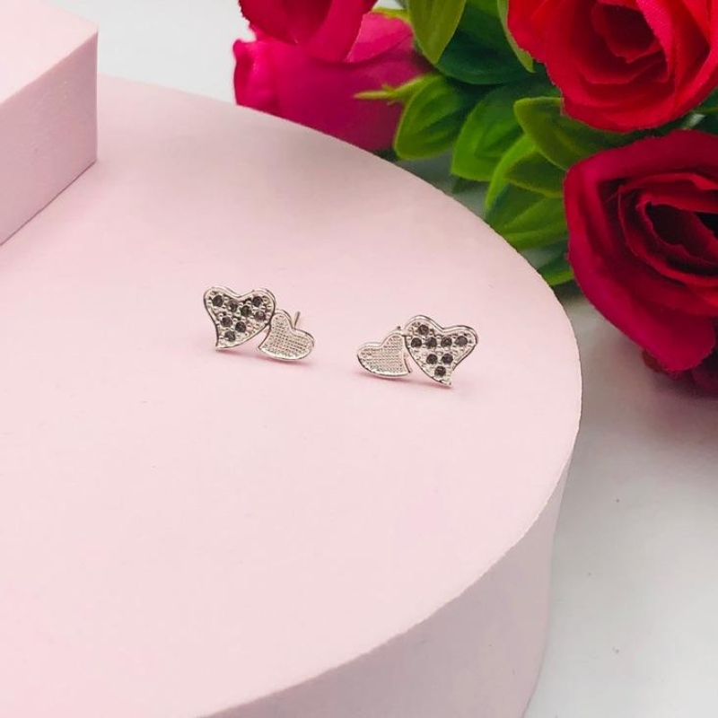 Brinco Dois Corações