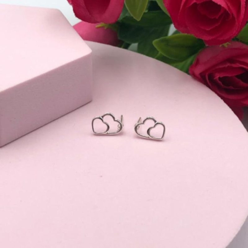 Brinco Dois Corações