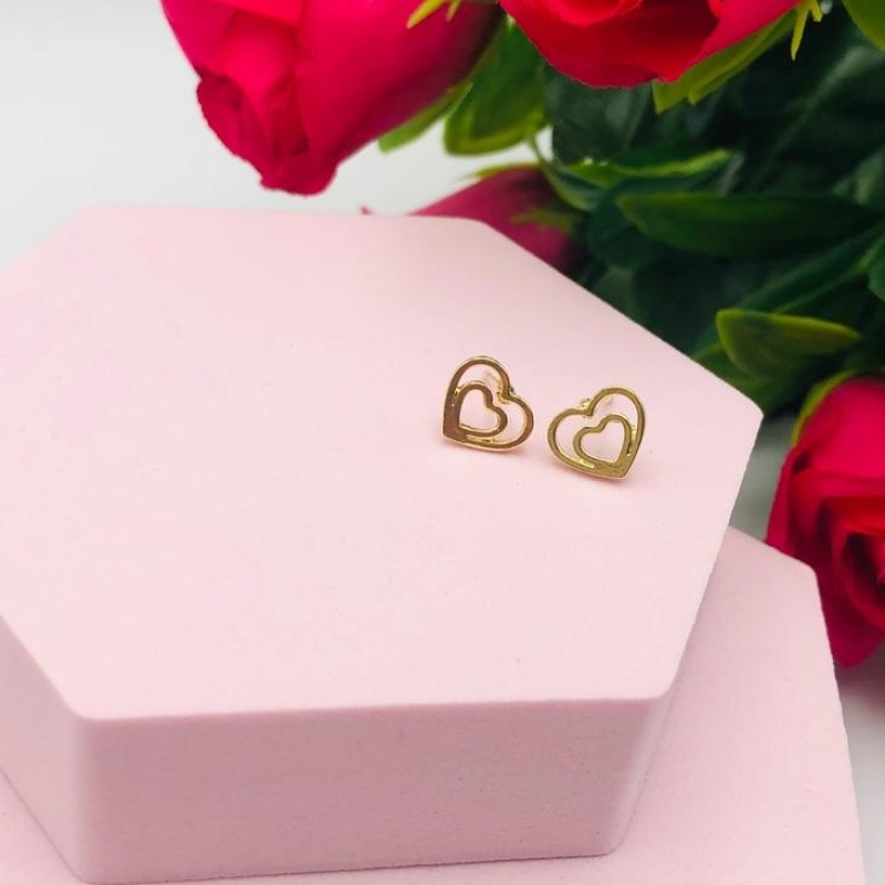 Brinco Dois Corações