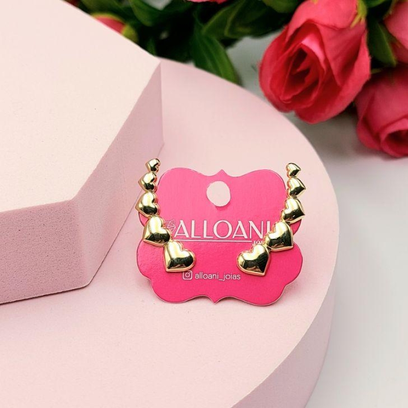 Brinco Ear Cuff coração