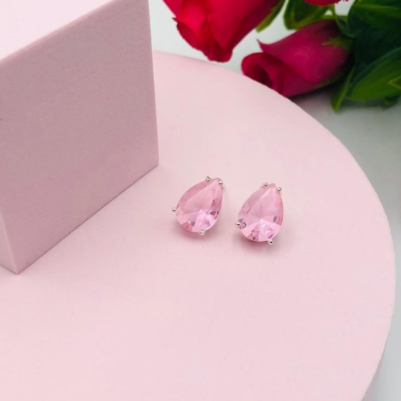Brinco Gota Rosa