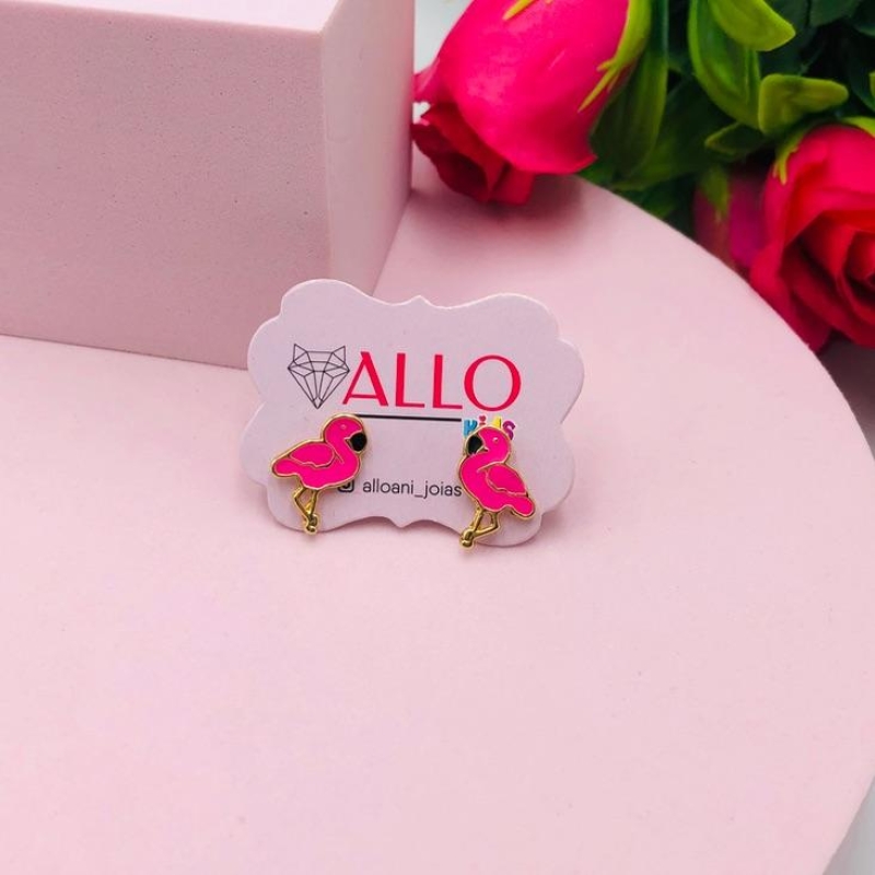 Brinco infantil flamingo