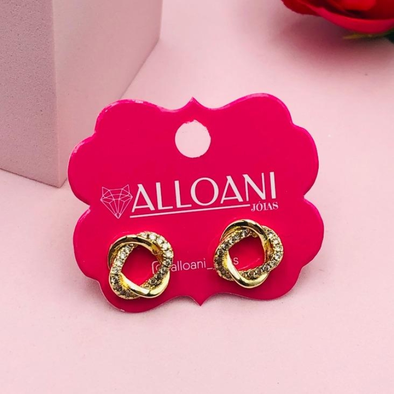 Brinco Intercalado Cravejado