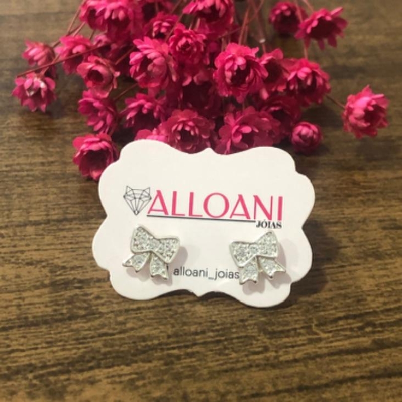 Brinco Laço  Cravejado