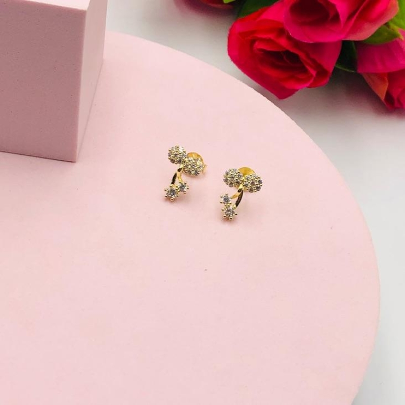 Brinco Laço Cravejado