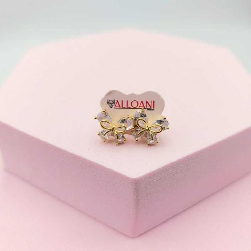 Brinco Laço Cristal