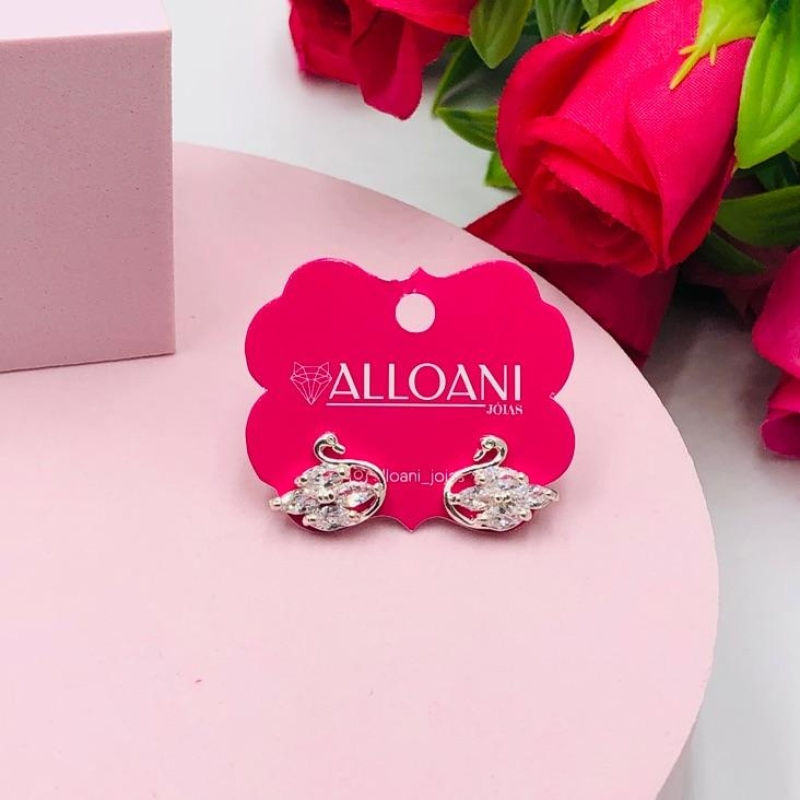 Brinco Pato com Zirconias