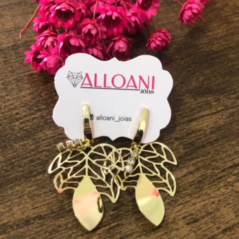 Brinco Pendurado Folha