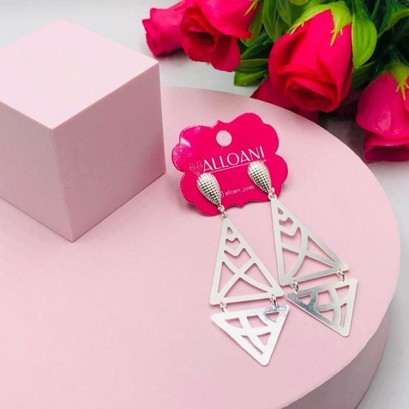 Brinco Pendurado Geométrico