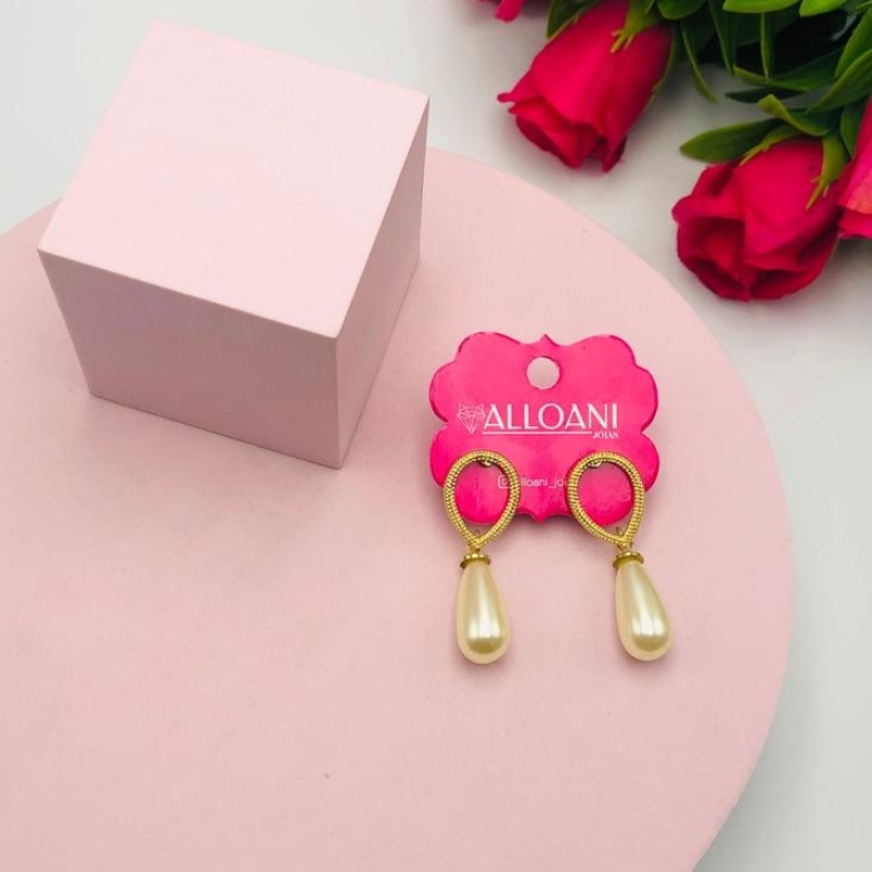 Brinco Pendurado Pérola