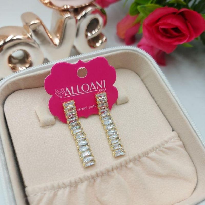 Brinco Pendurado Riviera Cristal