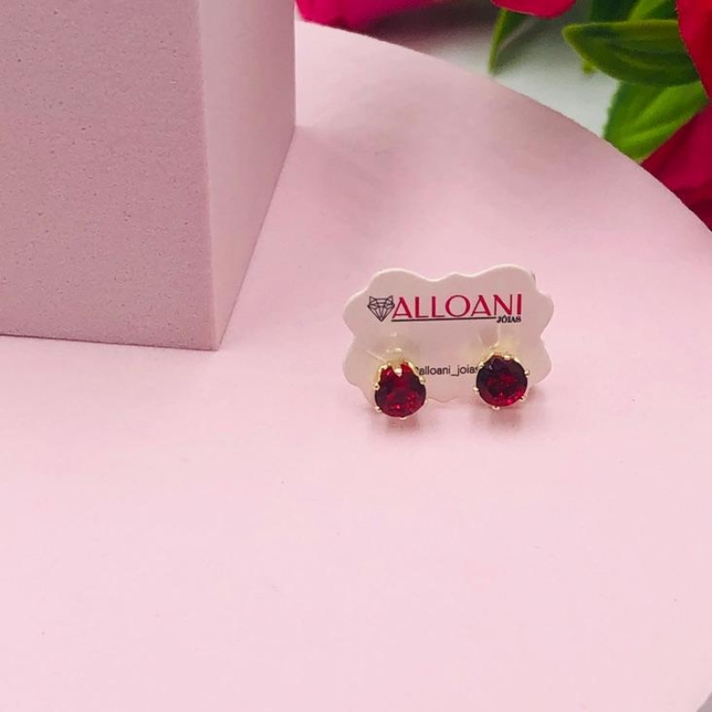 Brinco Ponto de Luz Vermelho M