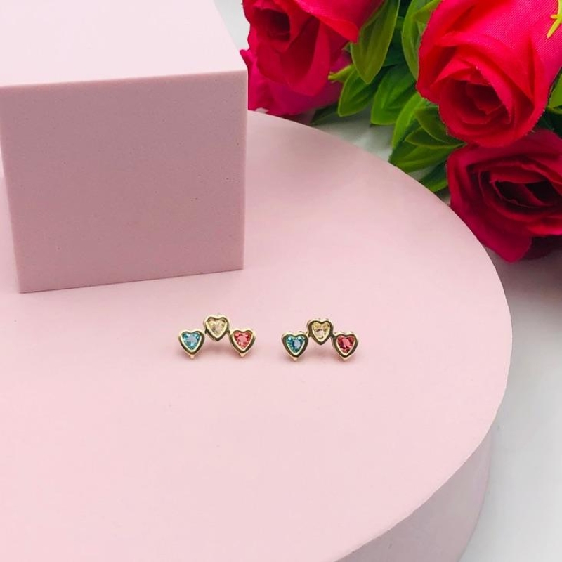 Brinco Três Coração