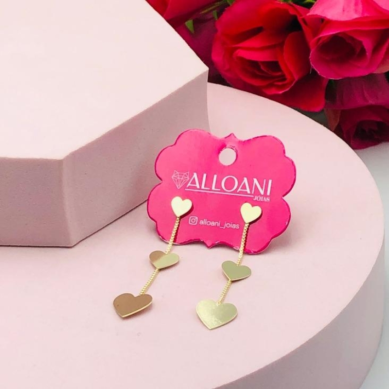 Brinco Três Corações