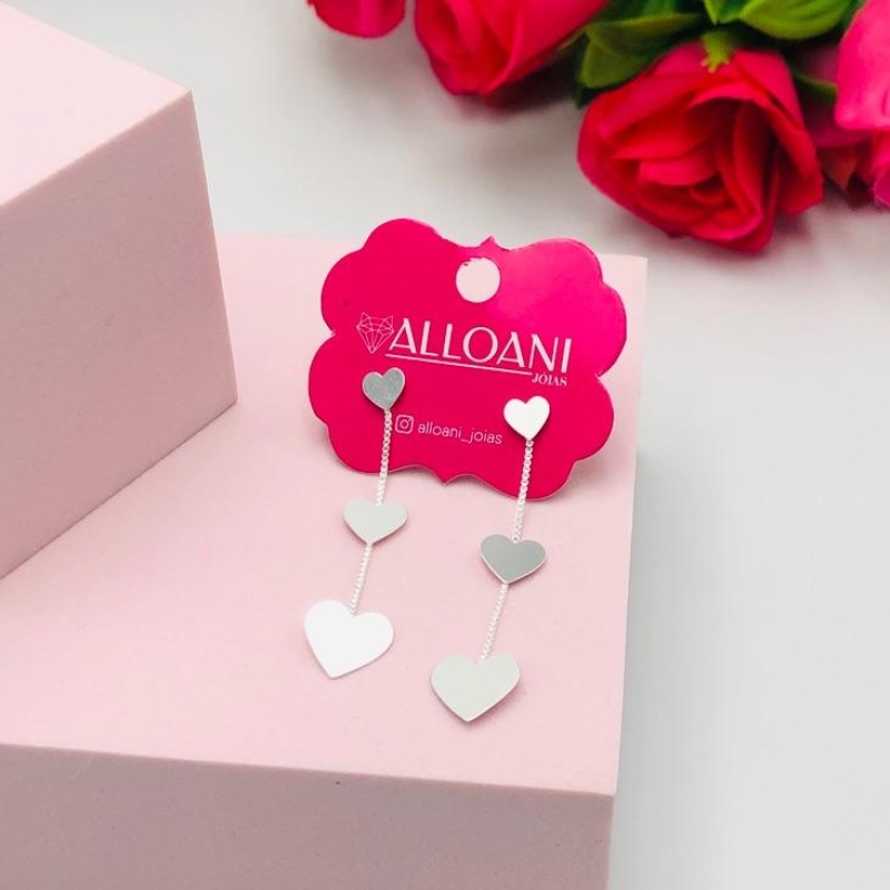 Brinco Três Corações