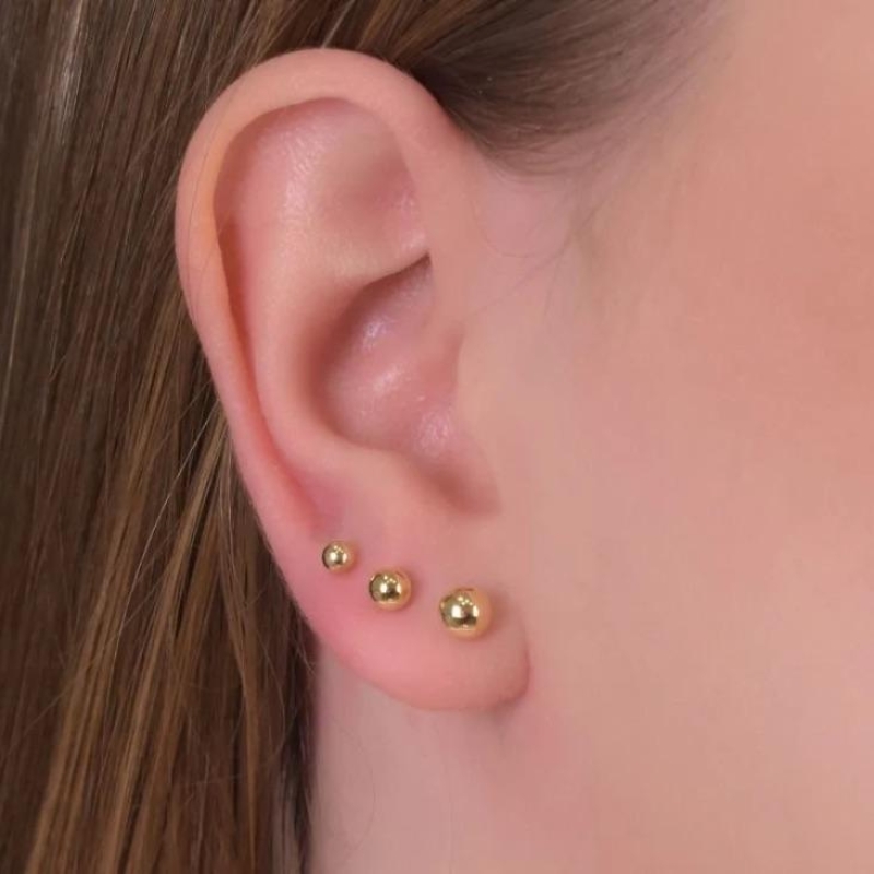 Brinco trio Bolinhas