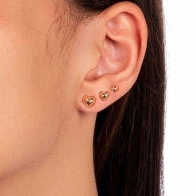 Brinco Trio Coração
