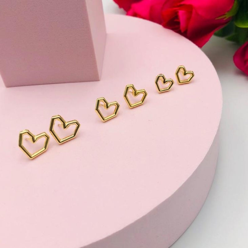 Brinco Trio Coração