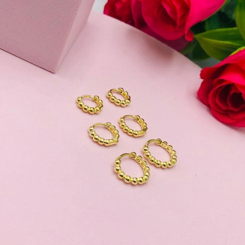 Brinco Trio de Argolinhas Redonda