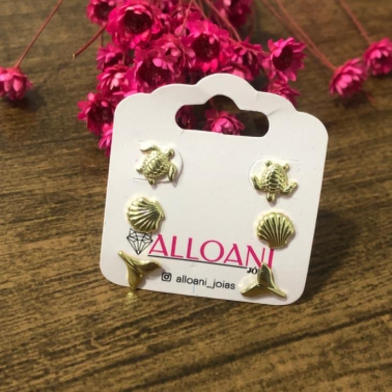 Brinco Trio Fundo do Mar