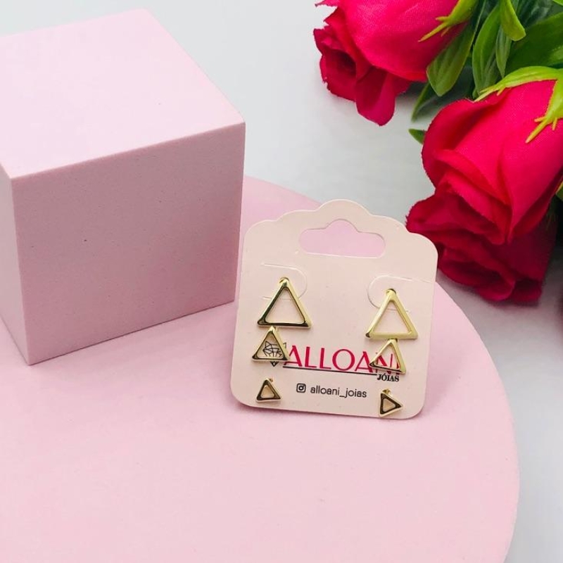 Brinco Trio Geométrico