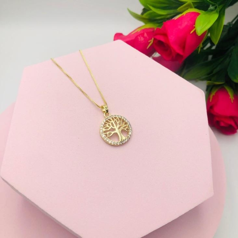 Colar Árvore da Vida  Cravejado