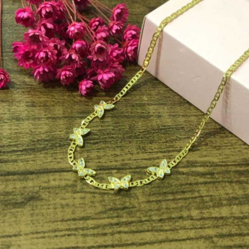 Colar Chocker Borboletas