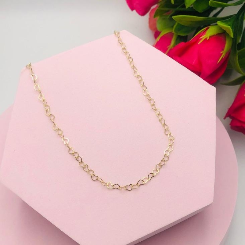 Colar Chocker Corações