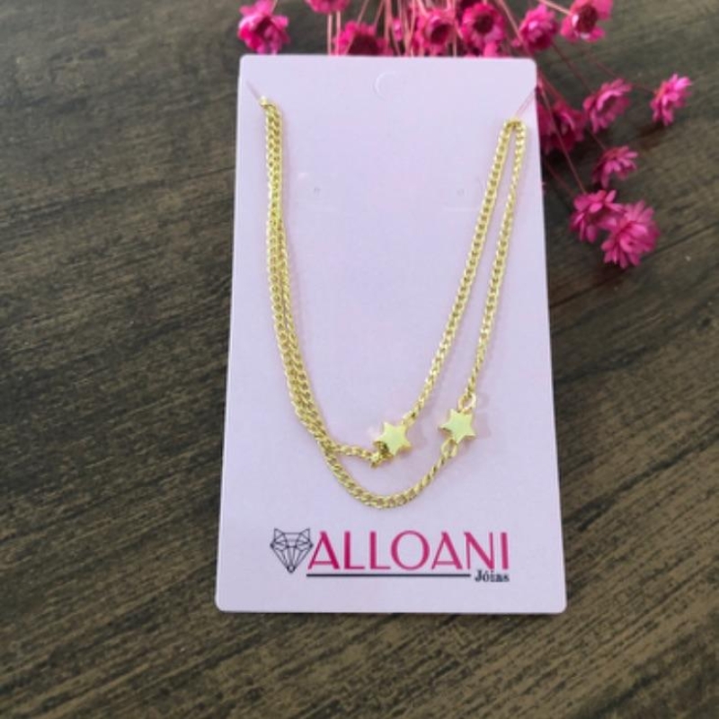 Colar duplo com estrela