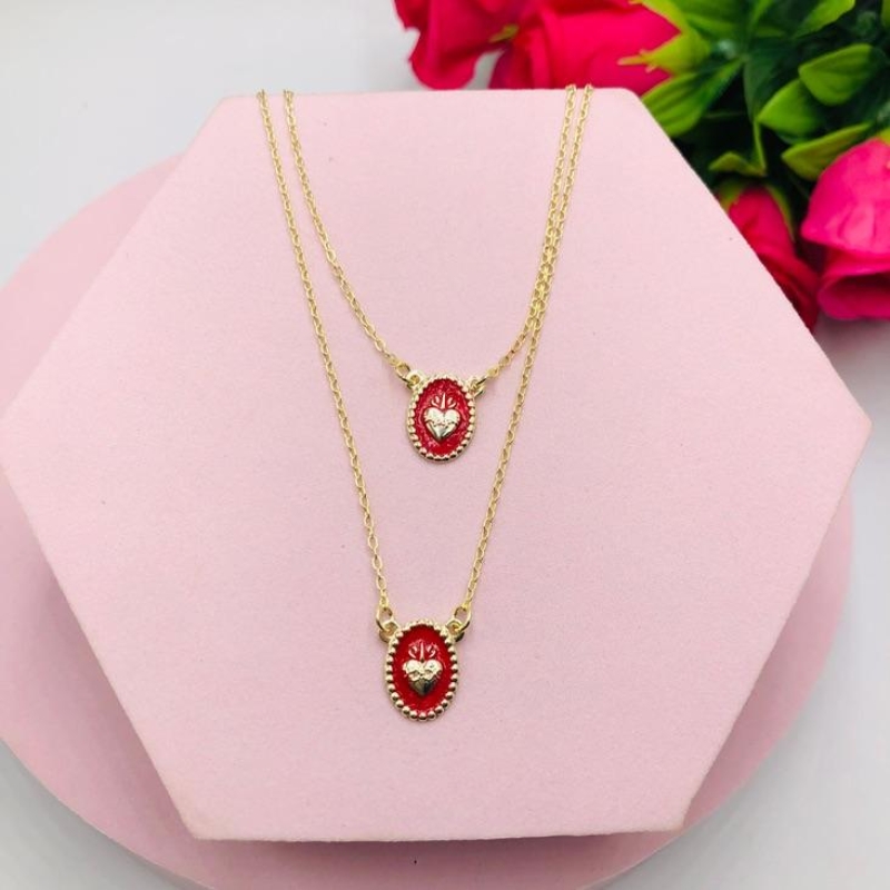 Colar Duplo Inspiração Virgínia