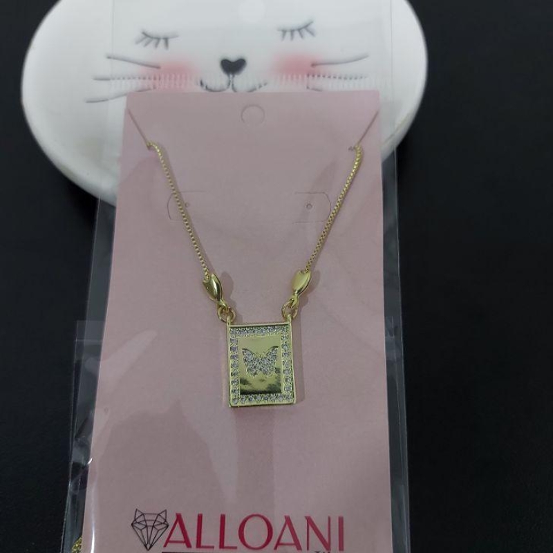 Colar Escapulario de Borboleta Cravejada