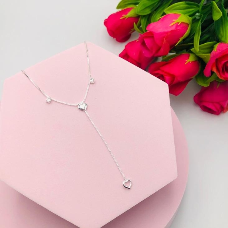 Colar Gravatinha Coração