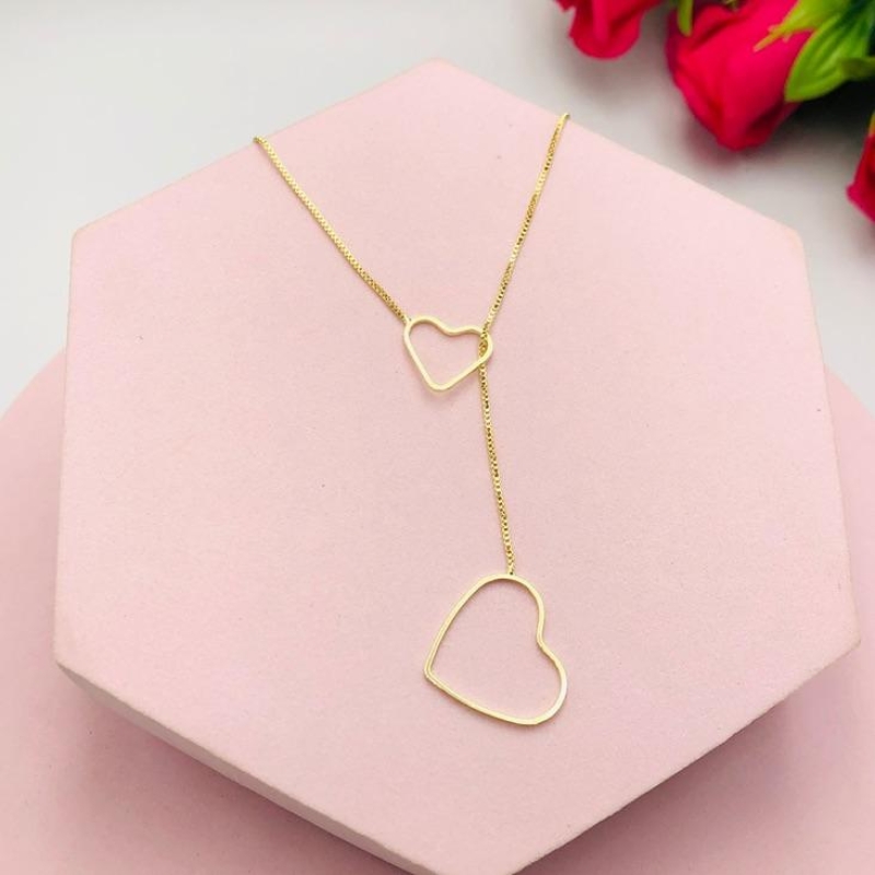 Colar Gravatinha Coração