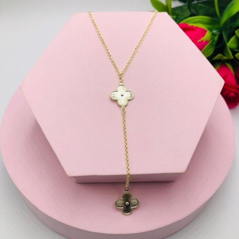 Colar Gravatinha Trevo